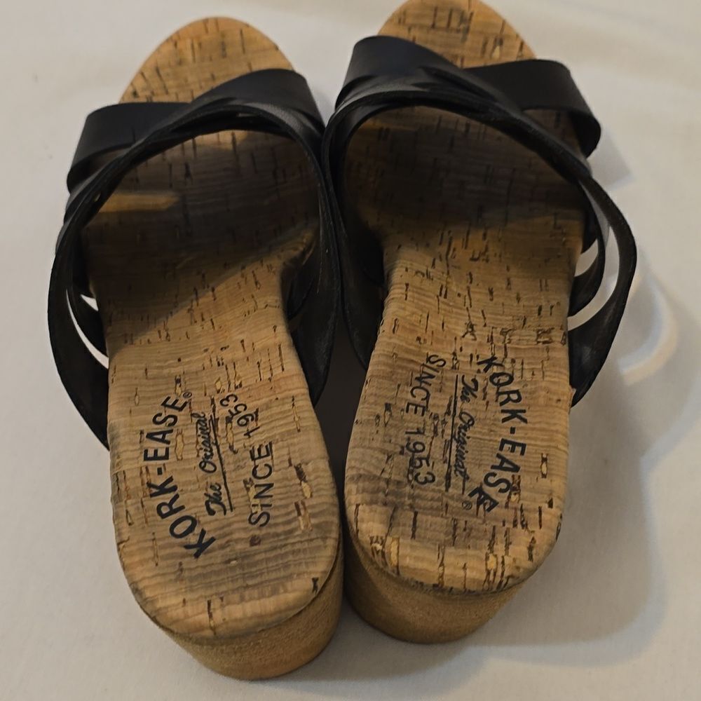 Black, Kork-Ease wedge. Size 7 - Picture 3 of 9